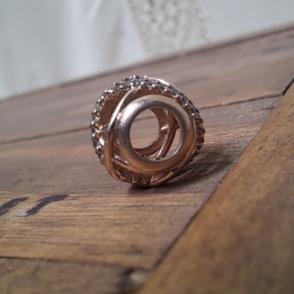 Pandora Rose Gold Galaxy Openwork Charm With CZ - Picture 9 of 9